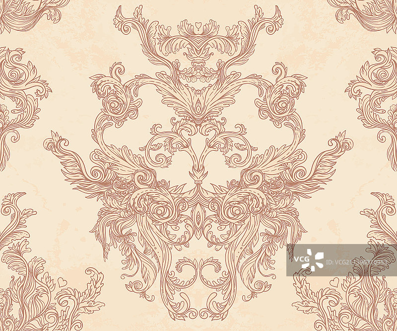 复古背景华丽巴洛克图案图片素材