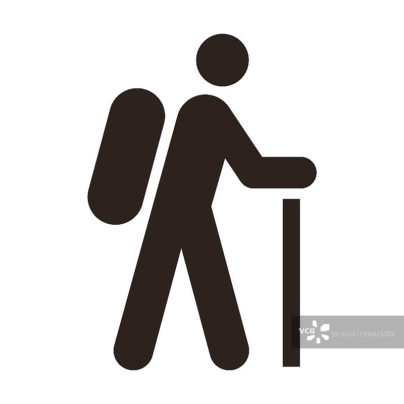 徒步旅行图标图片素材