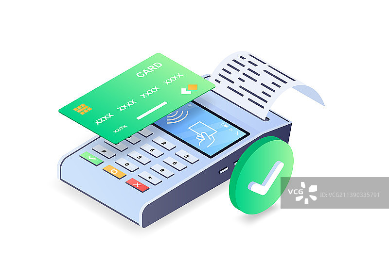 无现金支付抽象概念图片素材