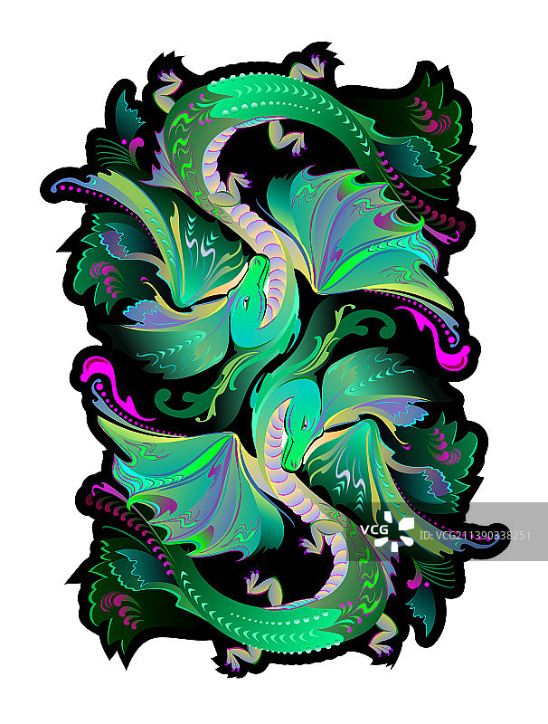 绿色情侣梦幻抽象背景图片素材