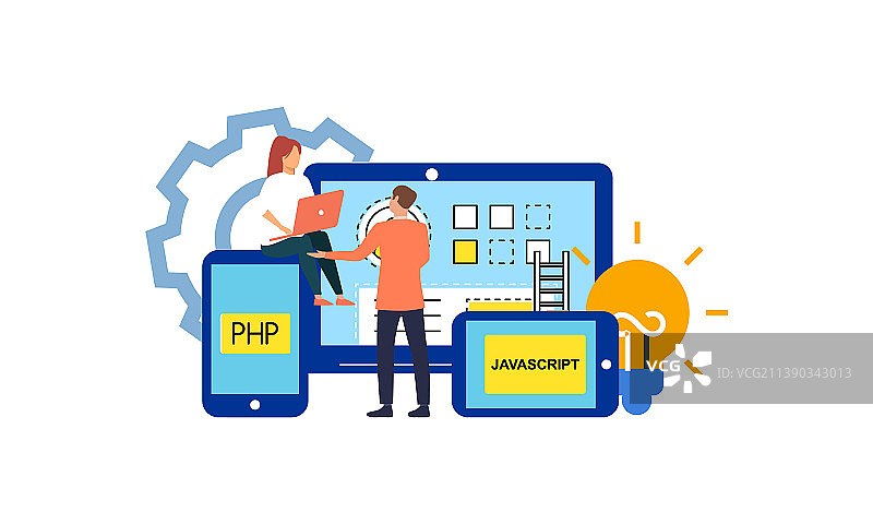 应用程序网站开发概念图片素材