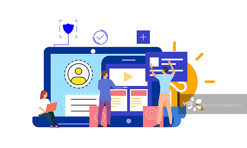 应用程序网站开发概念图片素材