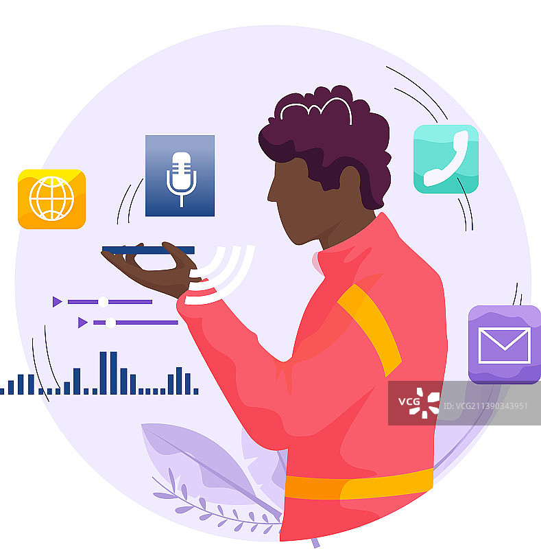 语音识别智能扬声器图片素材