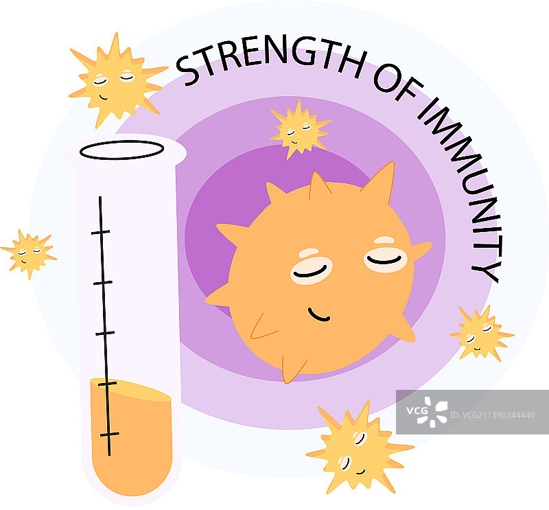 健康可爱的免疫力概念图片素材