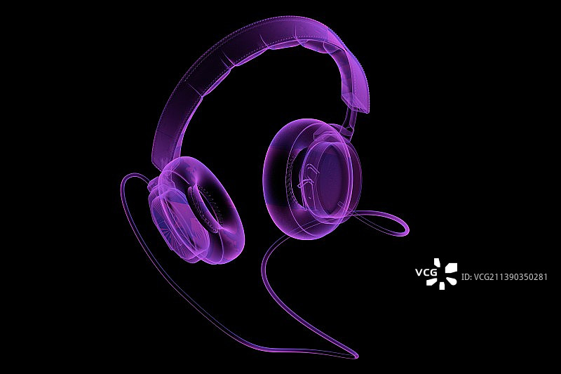 3D渲染音乐耳机图片素材