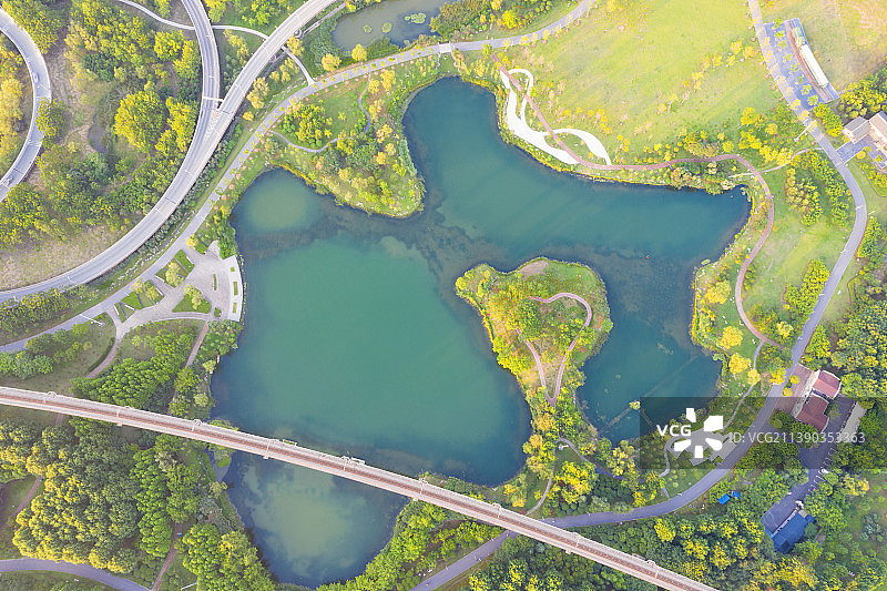 航拍武汉青山图片素材