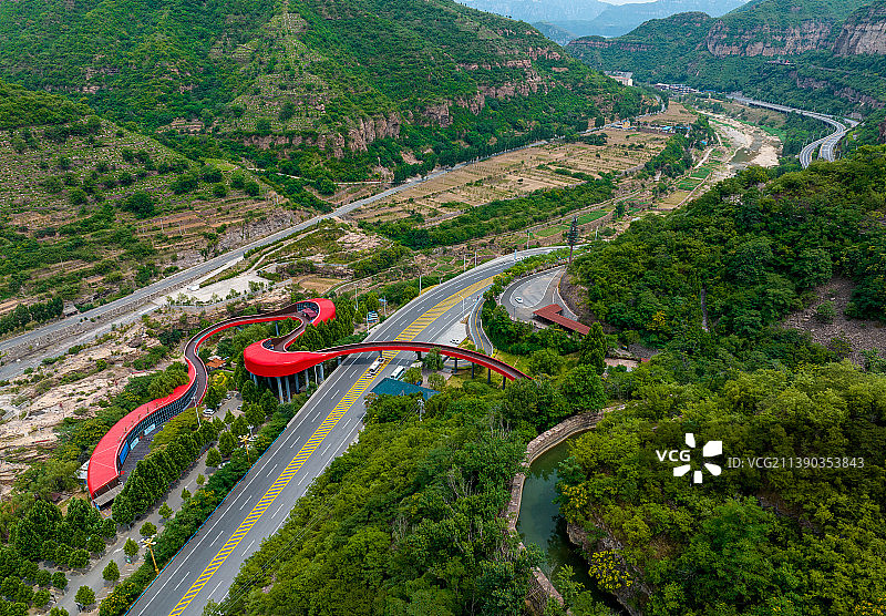 河南安阳林州国家5A级景区-红旗渠青年洞图片素材