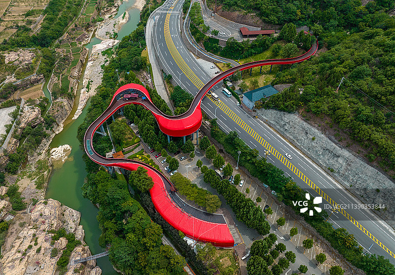 河南安阳林州国家5A级景区-红旗渠青年洞图片素材