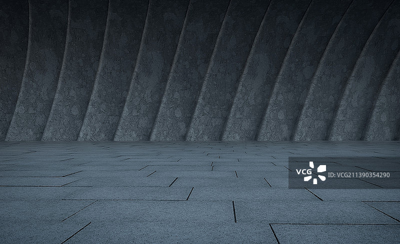 弯曲墙面图片素材