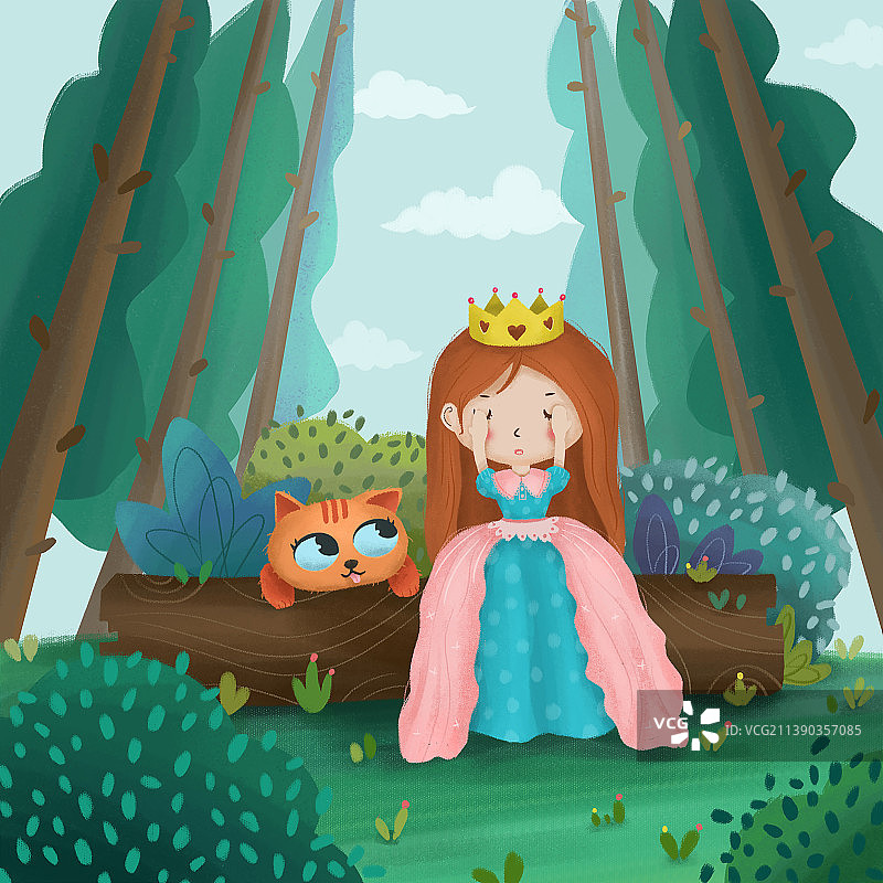 和猫玩个捉迷藏的女孩图片素材