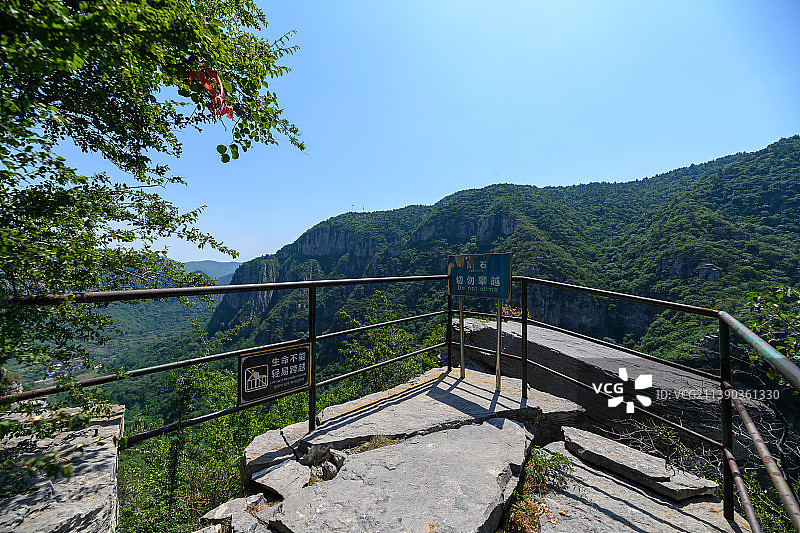 河南安阳林州五龙洞风景区，夏天避暑胜地图片素材