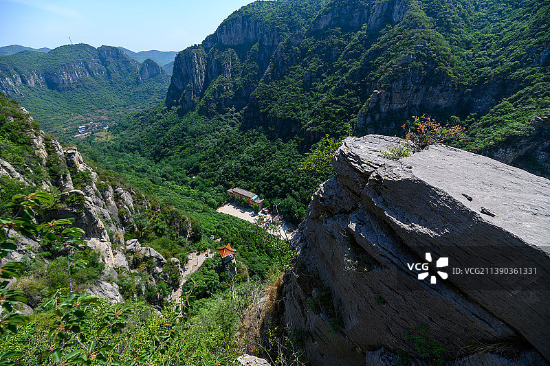 河南安阳林州五龙洞风景区，夏天避暑胜地图片素材