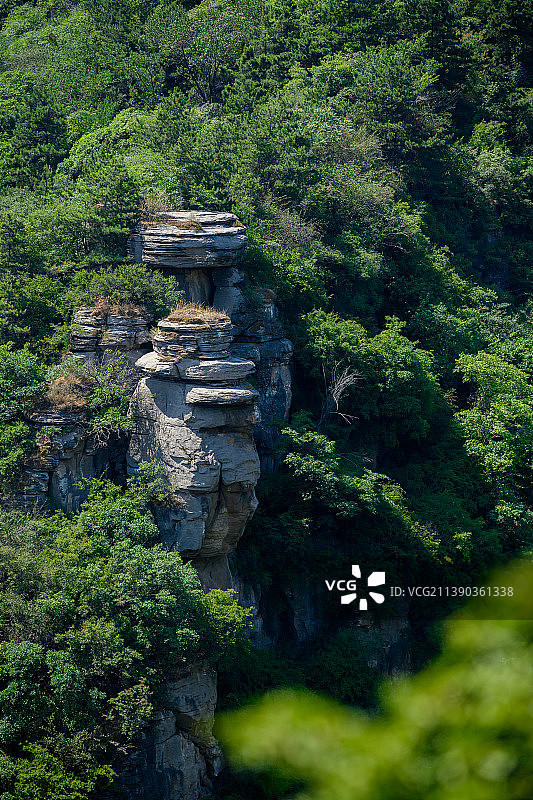 河南安阳林州五龙洞风景区，夏天避暑胜地图片素材