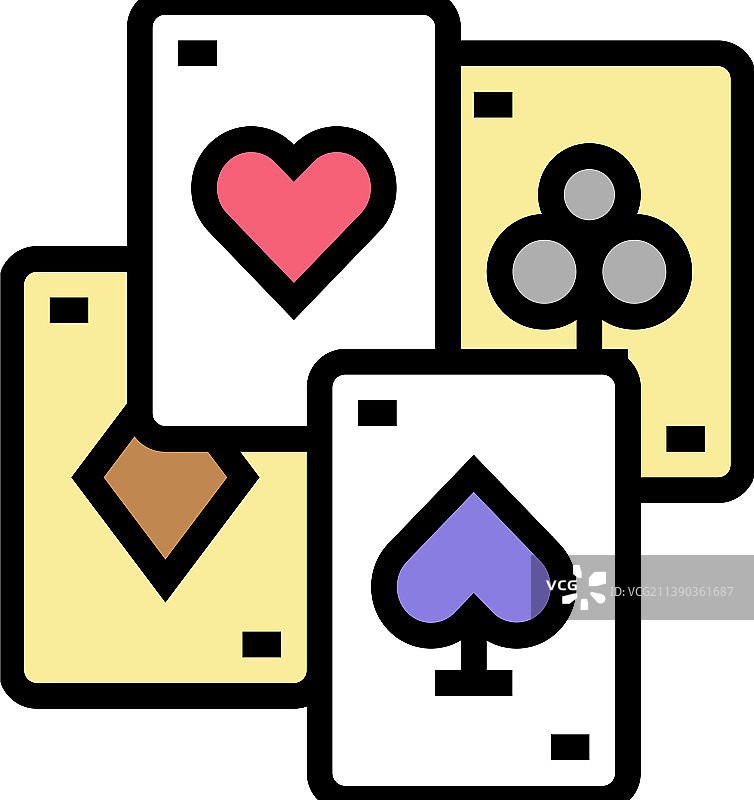 魔法色彩卡片图标图片素材