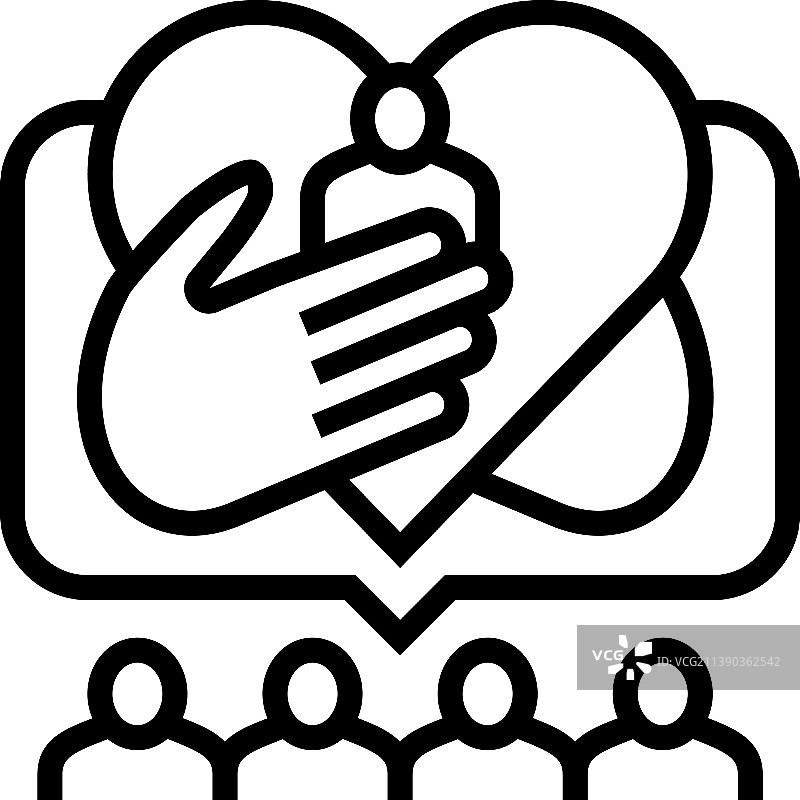 儿童护理线稿图标图片素材