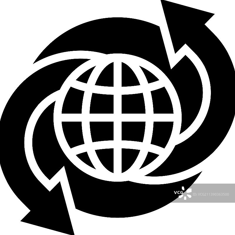 气候变化glyph图标图片素材