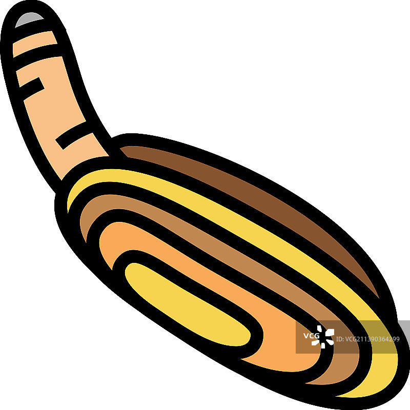 太平洋蛤蜊彩色图标图片素材