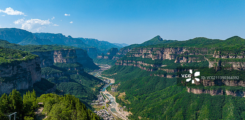 河南安阳林州5A级风景名胜区太行山大峡谷，鲁班豁图片素材