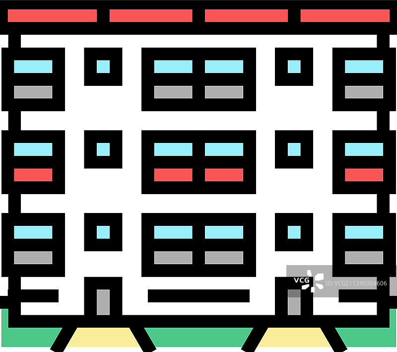 CO-OP房屋彩色图标图片素材