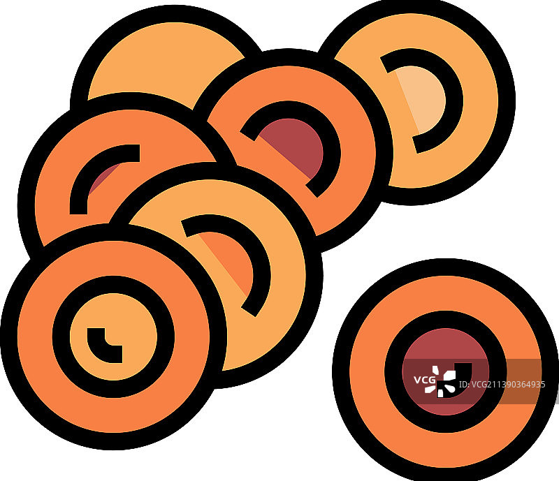 三文鱼色鸡蛋图标图片素材