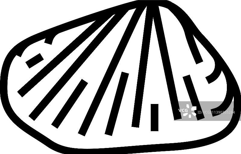 海螂蛤轮廓图标图片素材