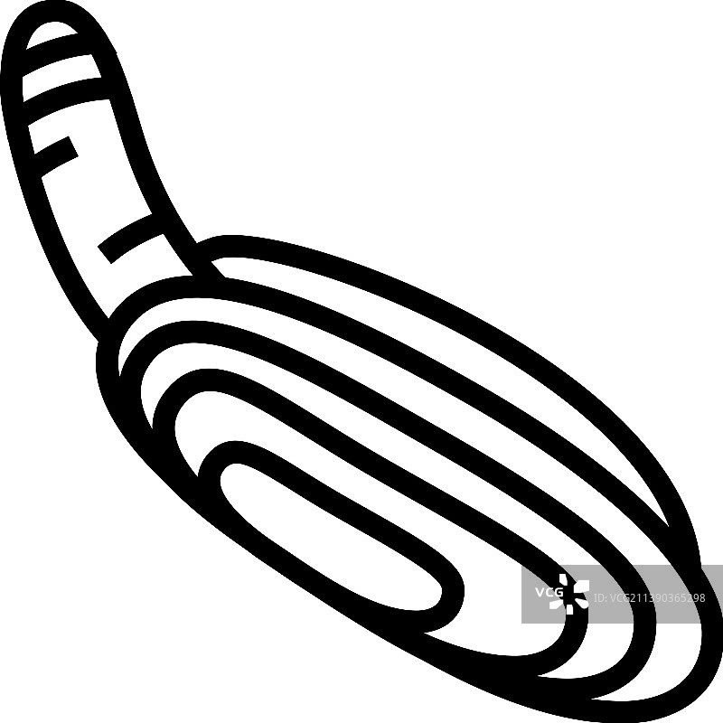 太平洋蛤蜊线性图标图片素材