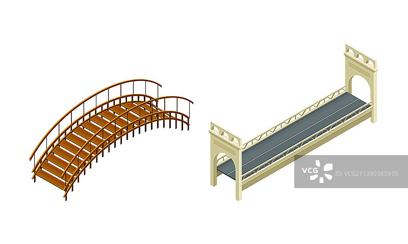 带拉杆和沥青涂层的固定桥图片素材