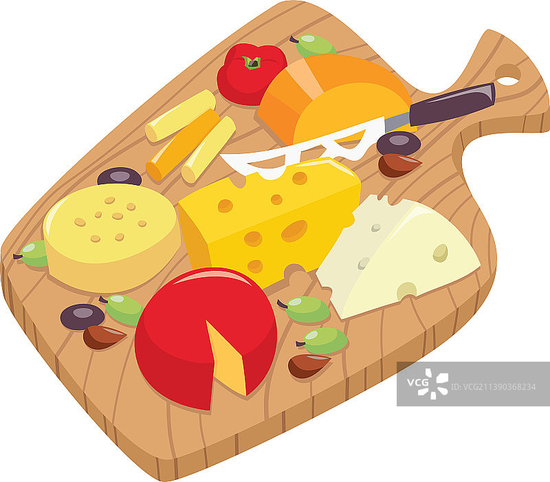 卡通奶酪板图片素材