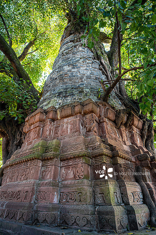 云南普洱景谷勐卧总佛寺风光图片素材