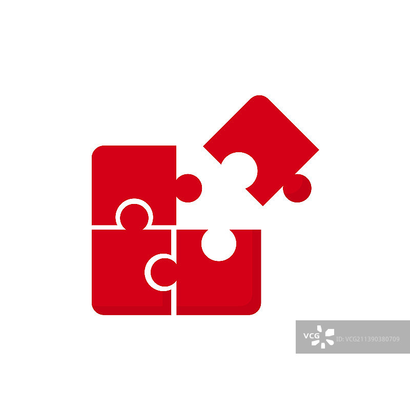 应用程序拼图碎片扁平图标图片素材