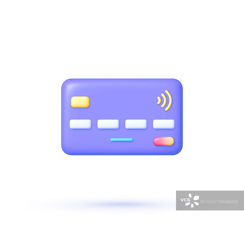 卡通名片3D渲染图片素材