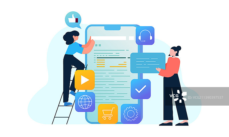 应用程序网站开发概念图片素材