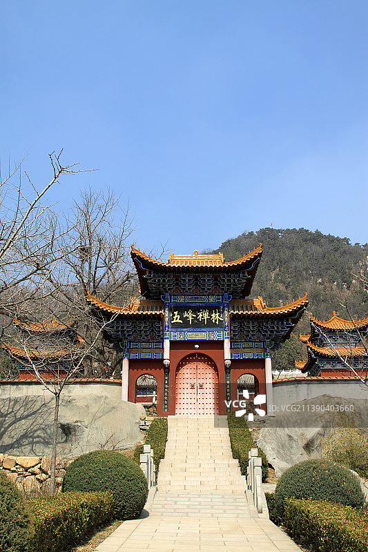 河北遵化禅林寺山门图片素材