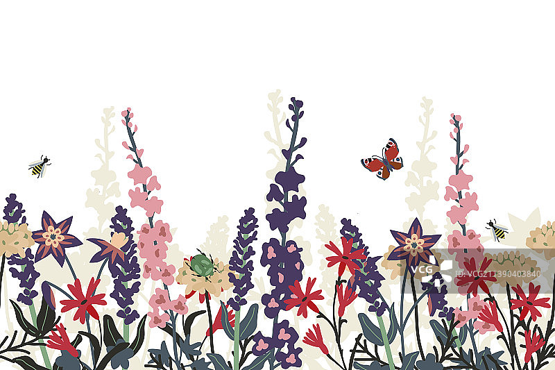 授粉花园图片素材