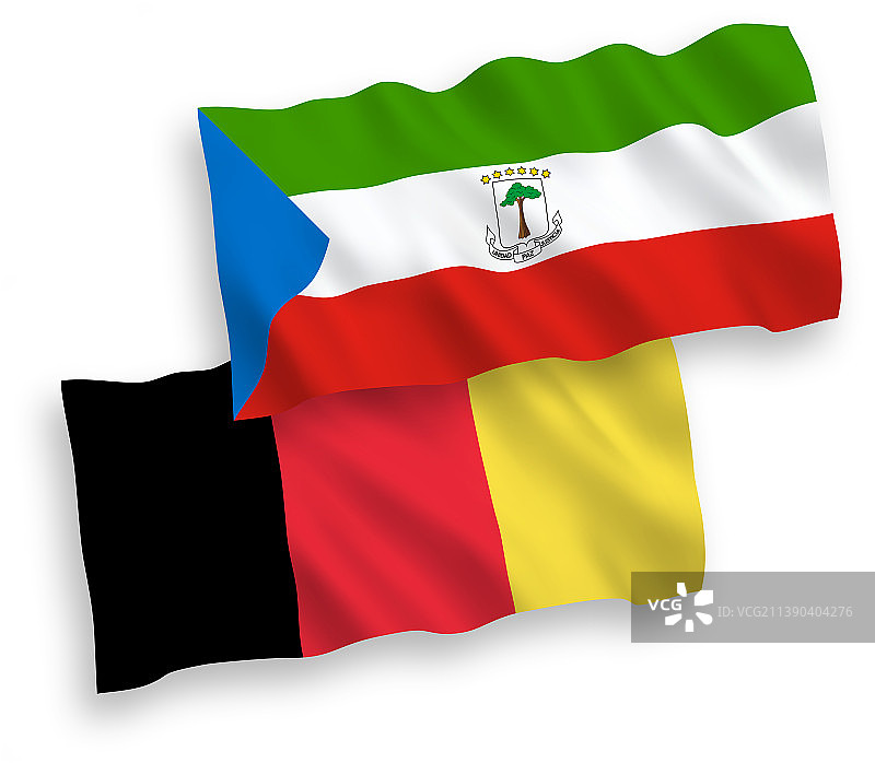 比利时和赤道几内亚共和国国旗图片素材