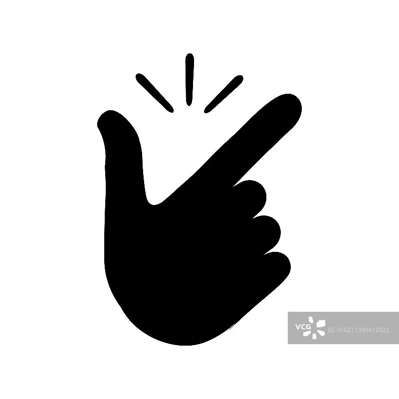 像简单手势图标一样弹响手指图片素材