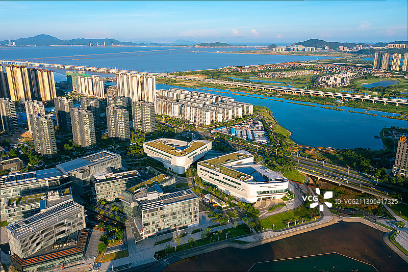 珠海市金湾区航拍图片素材
