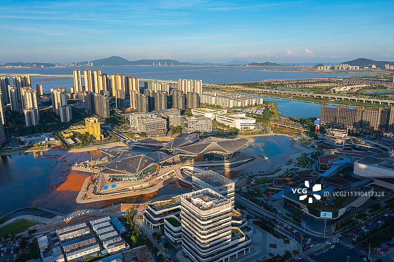 珠海市金湾区航拍图片素材