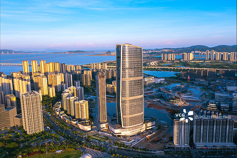 珠海市金湾区航拍图片素材