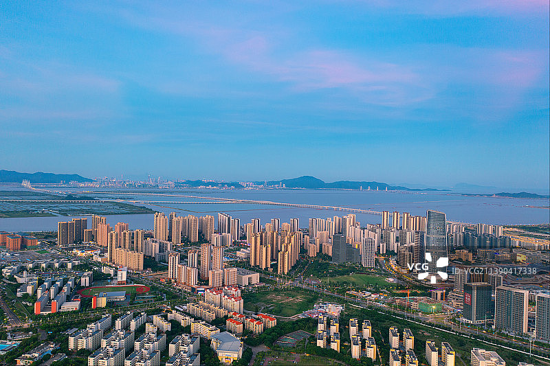 珠海市金湾区航拍图片素材