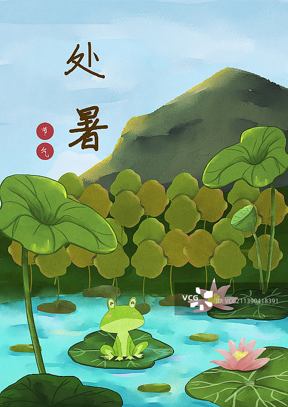 二十四节气处暑图片素材