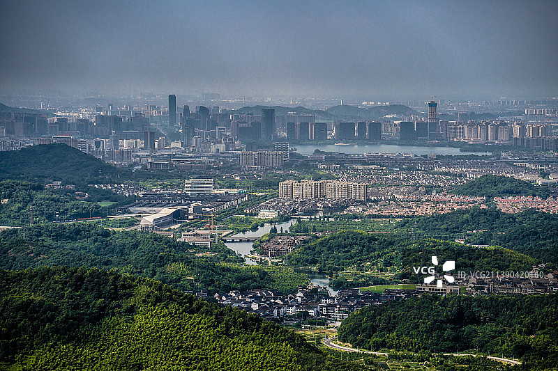 绍兴市柯桥区城市风光图片素材