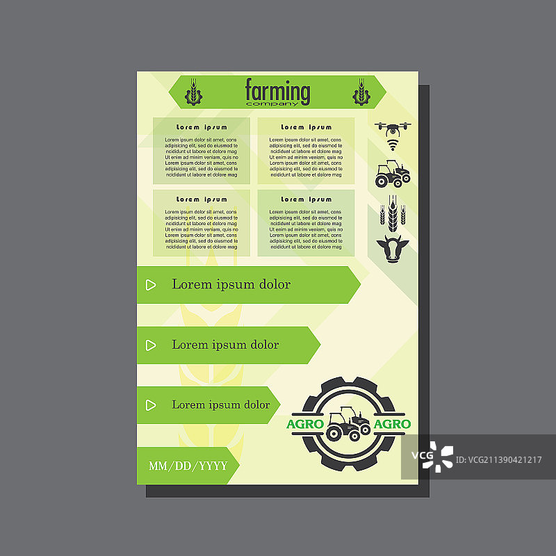 农业宣传册设计模板图片素材