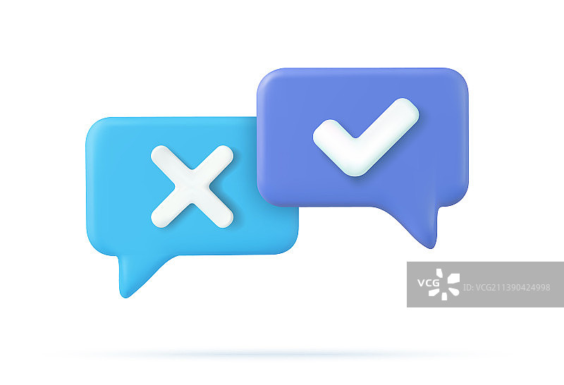 勾号和叉号标记符号图片素材