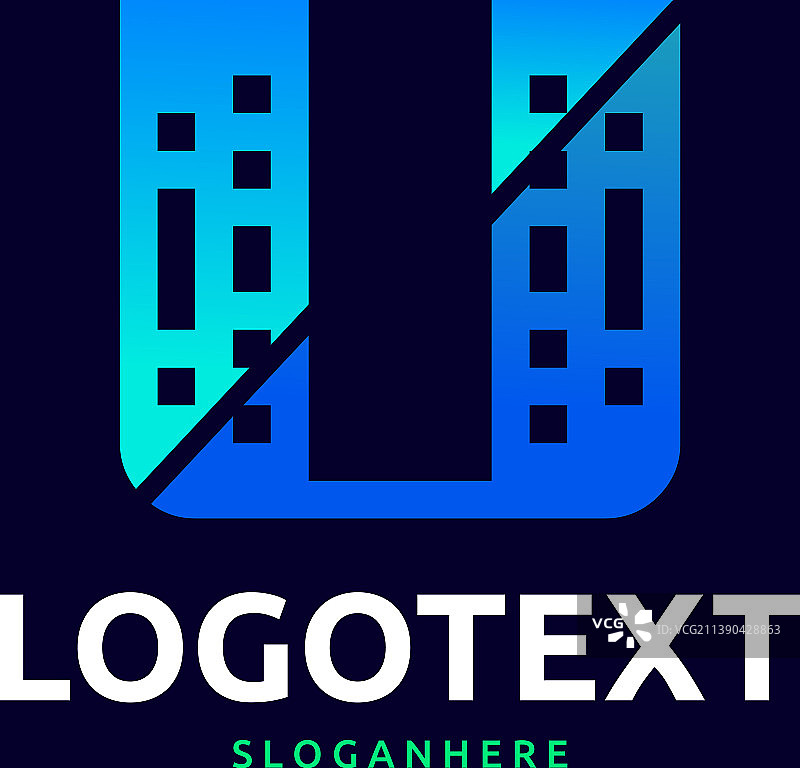 字母U Logo图片素材