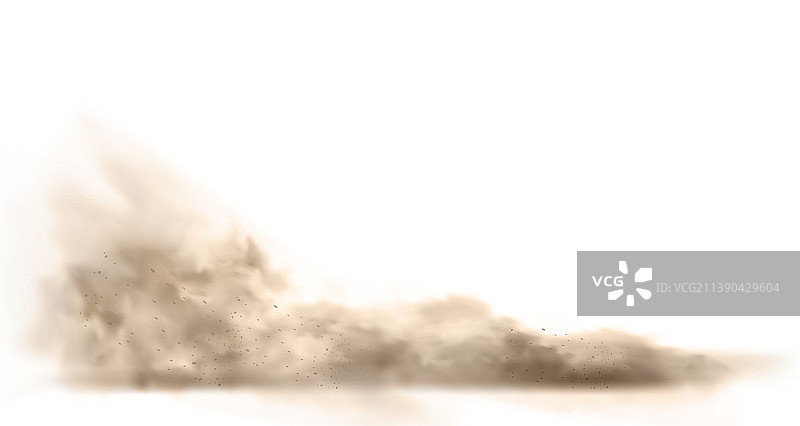 带尘土颗粒的尘云图片素材