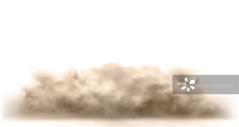 带尘土颗粒的尘云图片素材