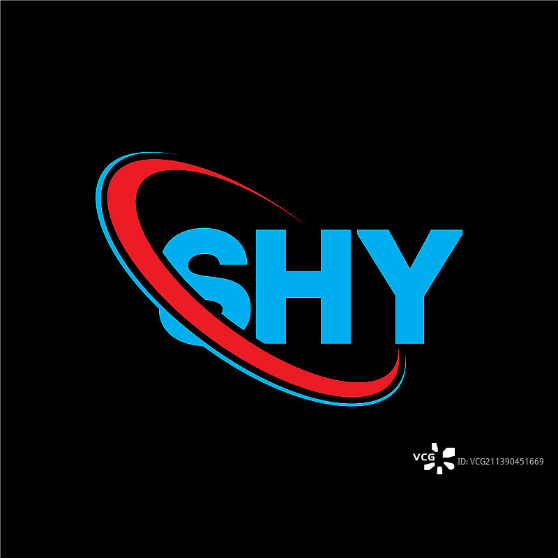 SHY字母LOGO设计图片素材
