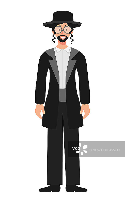 穿着犹太节日服装的男人图片素材
