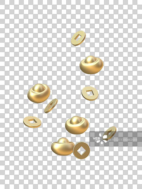 元宝铜钱图片素材